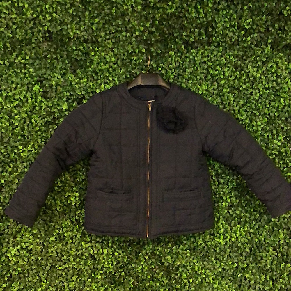 Crewcuts Navy Quilted Coat